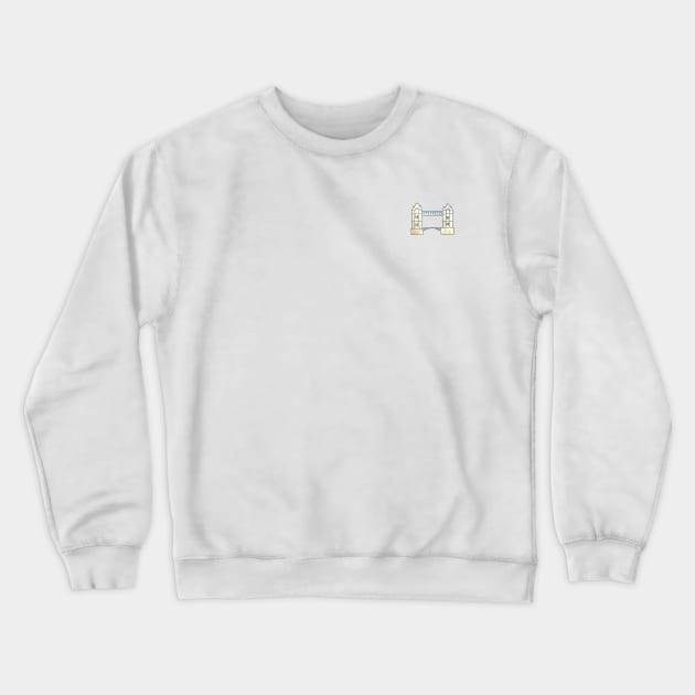 London Icons: Tower Bridge Crewneck Sweatshirt by buhloop.icons